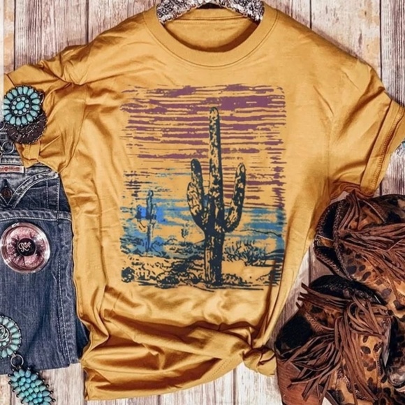 Cactus Graphic t-shirt Tee - Picture 2 of 4